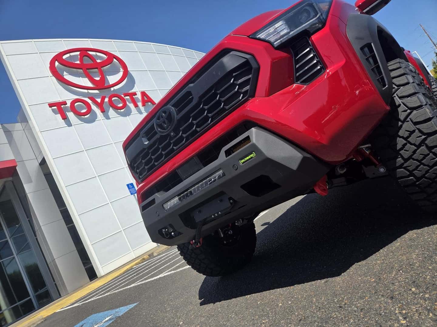 Side view of the Tacoma Trail Build