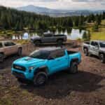 TRD-Pro-shown-in-Wave-Maker-with-Black-roof.-TRD-Off-Road-shown-in-Celestial-Silver-Metallic.-TRD-PreRunner-shown-in-Underground.-TRD-Sport-shown-in-Mudbath.-O