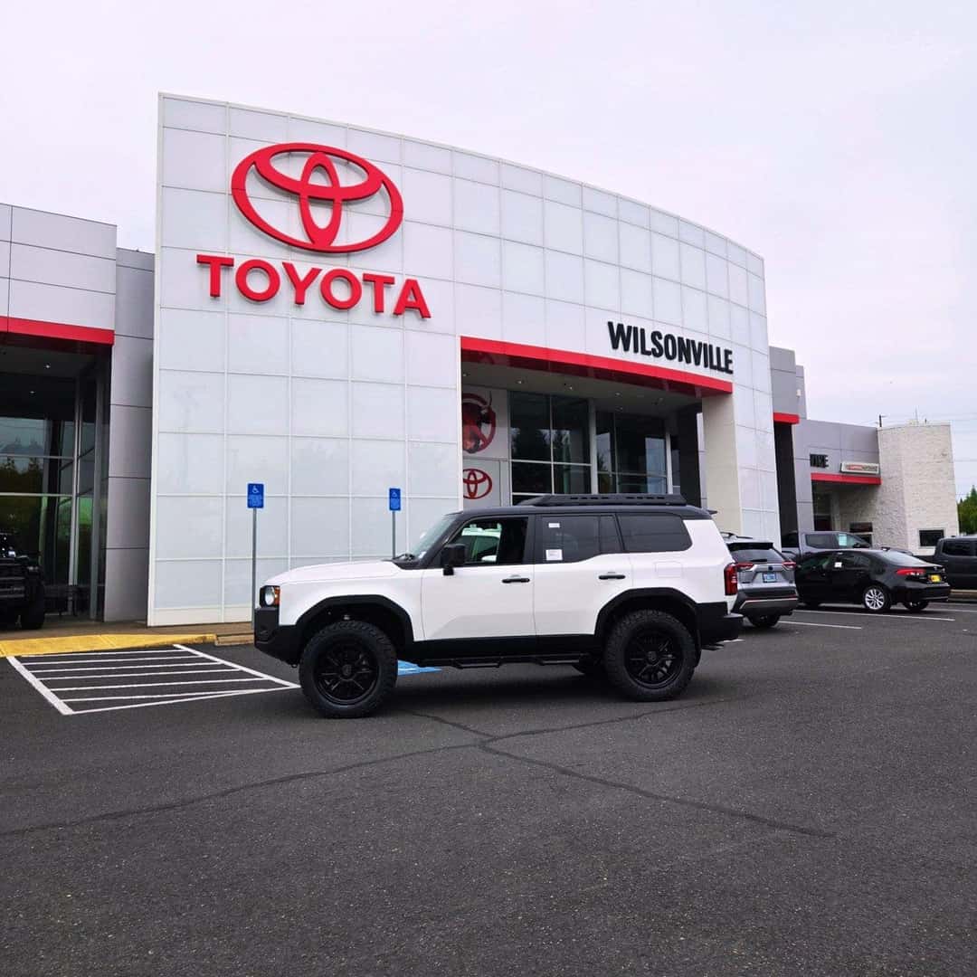 Front view of a customized Toyota truck