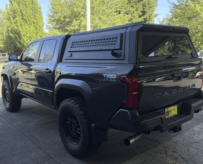 Rear view of a customized Toyota SUV